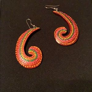 Hand painted earrings